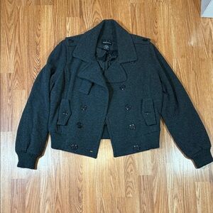 Moda International Dark Gray Pea Coat